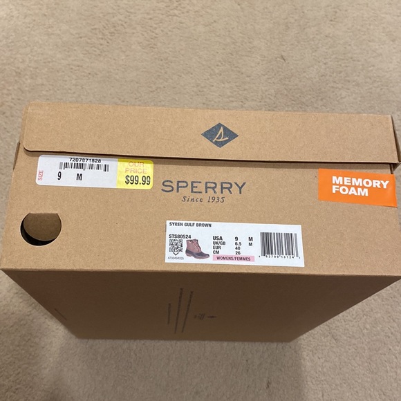 NIB Sperry 9 Brown Duck Boots - Picture 9 of 9